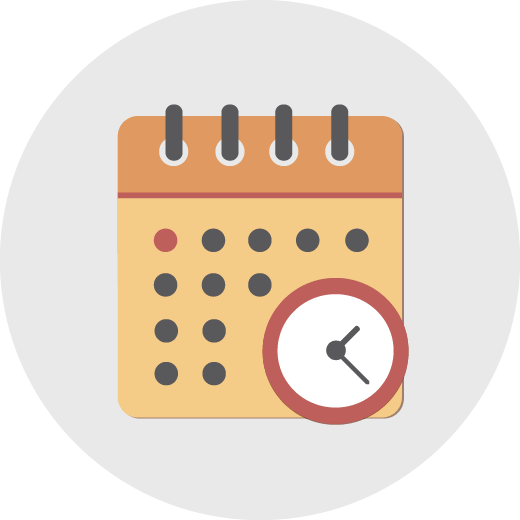 calendar and clock
